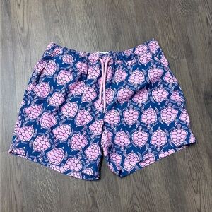 M’s L J. Crew 6” Pink&Blue Tortoise Board Shorts, exclt cndtn. 15% off w 2+ bndl